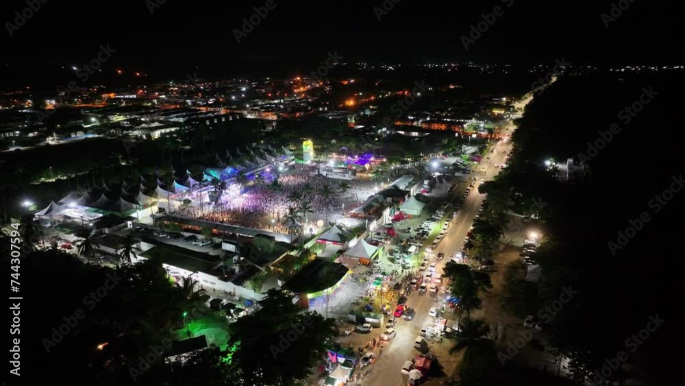 Carnival Ride In Porto Seguro Bahia Brazil. Carnival Parade. Tourism Attraction. Bahia Brazil. Stadium Arena. Carnival Ride In Porto Seguro Bahia Brazil. Stunning Carnival Ride Landscape.