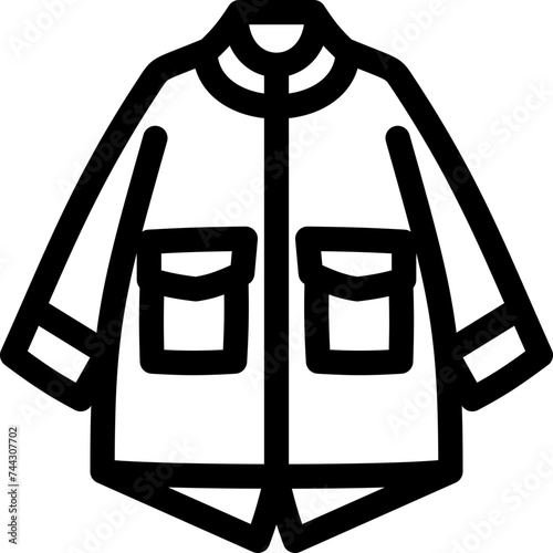 illustration of a long jacket