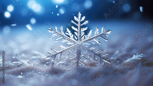 Christmas background with snowflakes AI Generated © Appu