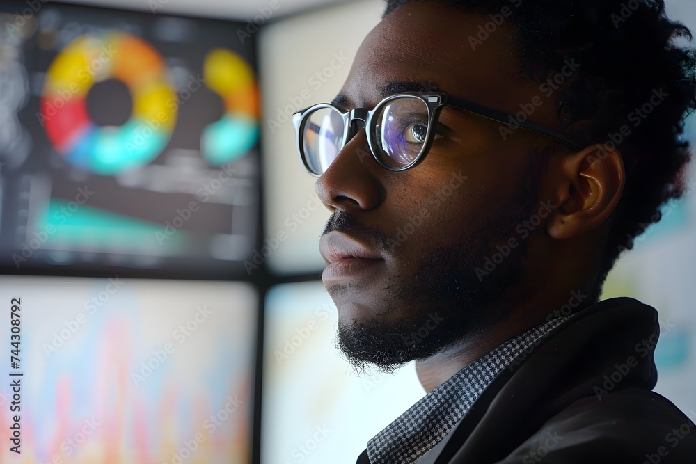 African American Business Executive in Office Setting African American Business Executive in Office Setting