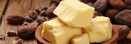 close-up cocoa butter and nuts