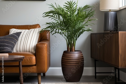 Coastal Vibe Urban Jungle Living Room: Plant Pot Paradise