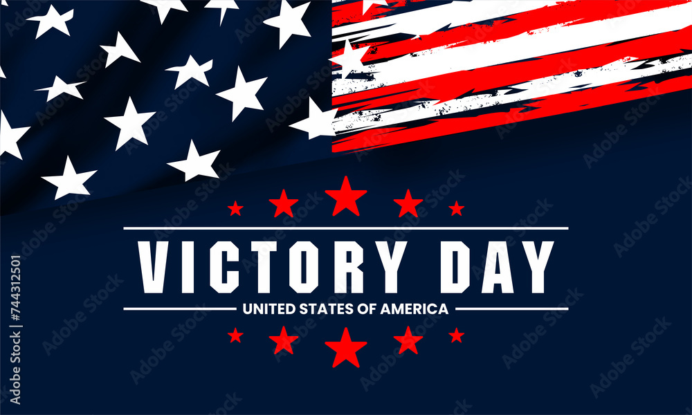  Victory Day United States vektor background