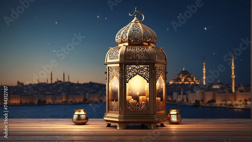 Islamic Ramadan lantern in Istanbul Turkey