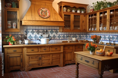 Solid Wood Vintage Tile Backsplash - Kitchen Inspirations with Tiled charm!