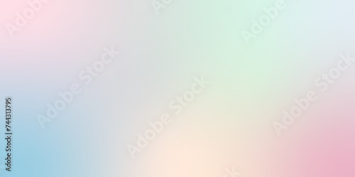 Abstract shine spring gradient background. Colorful vector illustration done in blue, beige, green, pink colors. For cards, banners, wallpaper, textile, wrapping photo