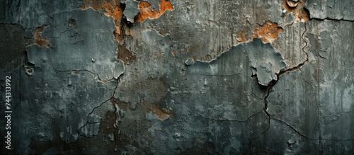 This photo captures a decaying wall with layers of paint peeling off, revealing the worn and aged surface underneath.