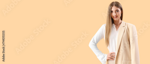Elegant young businesswoman...