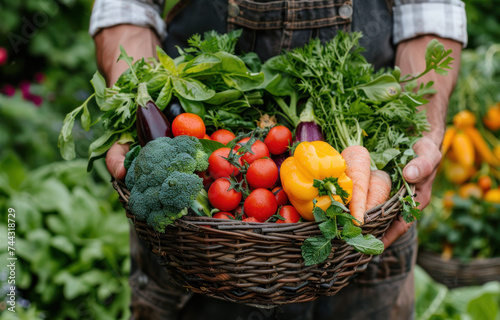 vegetables in a basket © somruethai