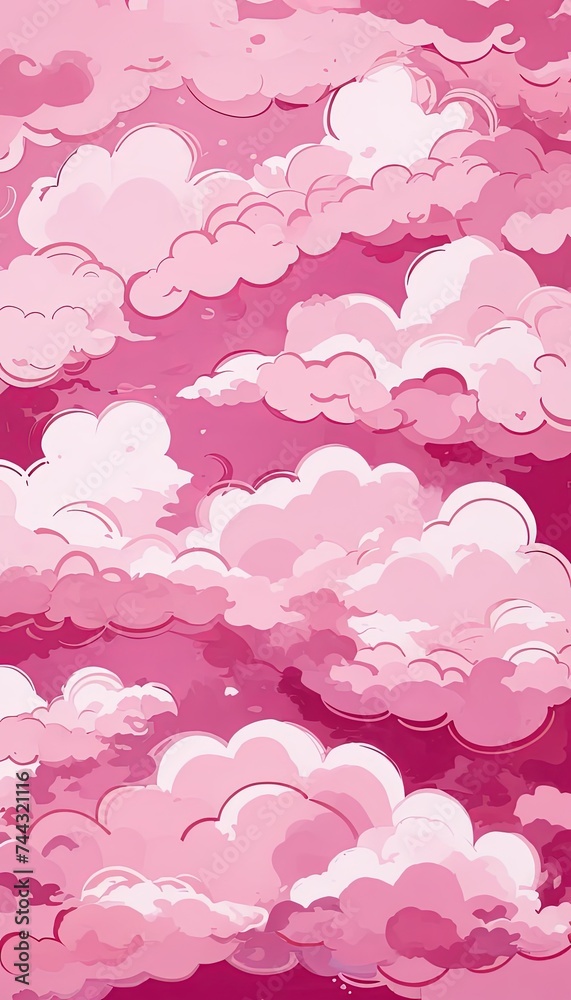 abstract background pink clouds in the sky or pink sky and clouds or pink sky with clouds 