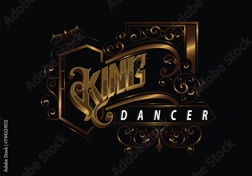 KING DANCER lettering custom design