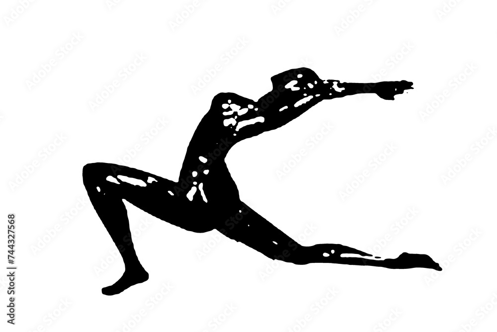black vector image silhouette modern yoga exercises, beauty, body line art. For use as a brochure template or for use in web design black vector image silhouette modern yoga exercises, beauty, body line art. For use as a brochure template or for use in web design