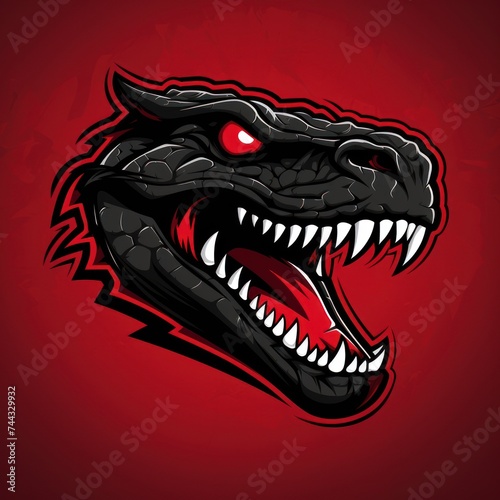 head face alligator logo