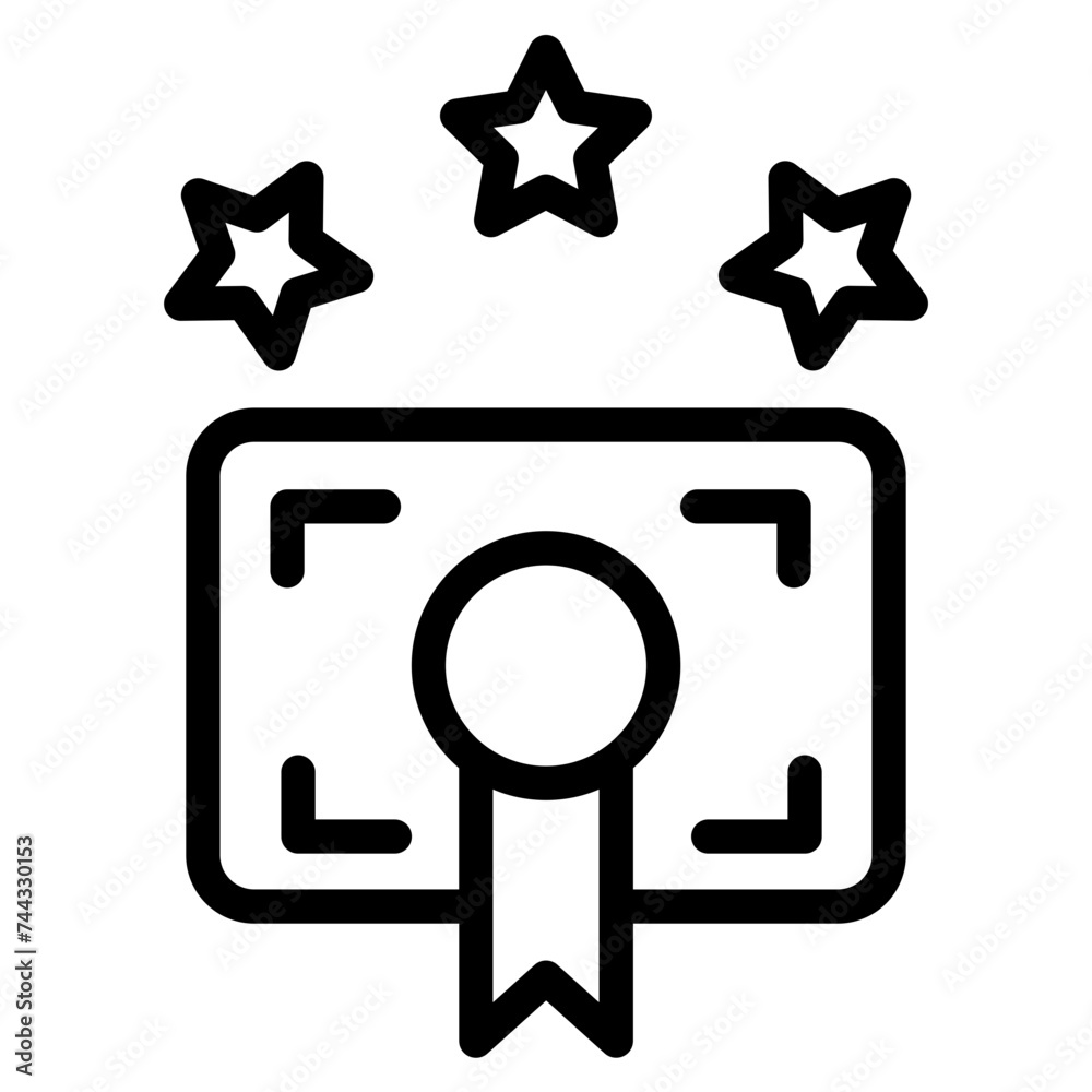retro line icon