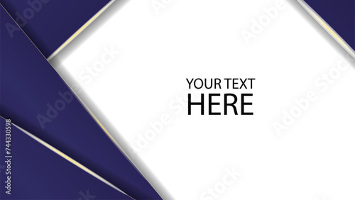 Abstract modern Dark blue & white background vector illustration.