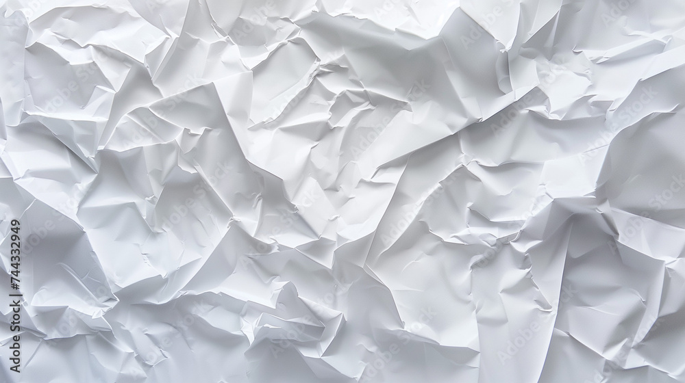 Crumpled White Paper Texture Background Crumpled White Paper Texture Background