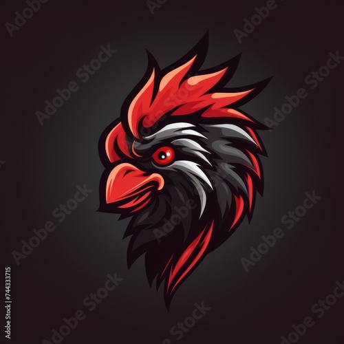 angry rooster logo