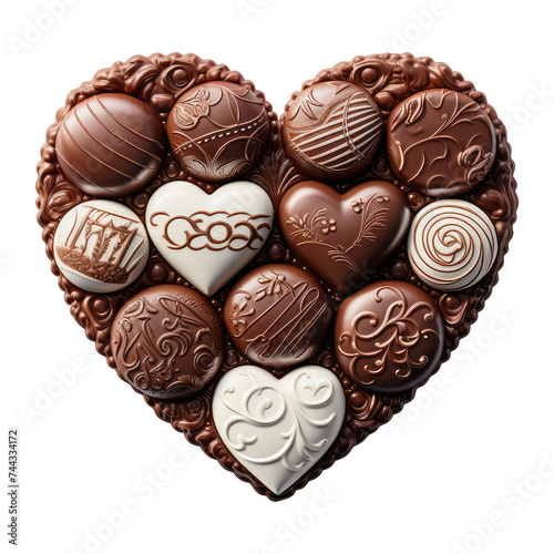 Heart shaped chocolates for Valentine's Day © Pornfa
