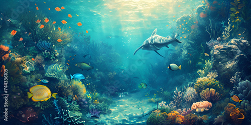 Oceanic Wonders: Life Beneath the Surface" © HijabZohra