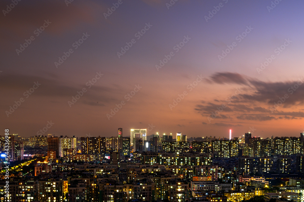 Obraz premium Sunset in Guangzhou 