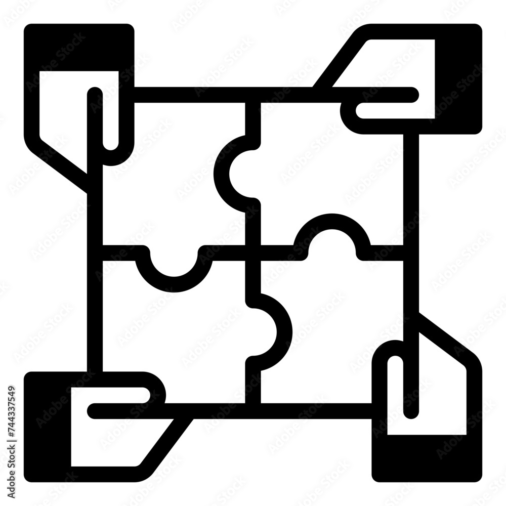 Fototapeta premium cooperation icon