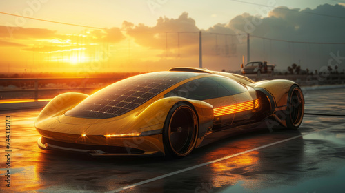 a concept vehicle with a photovoltaic system © jr-art
