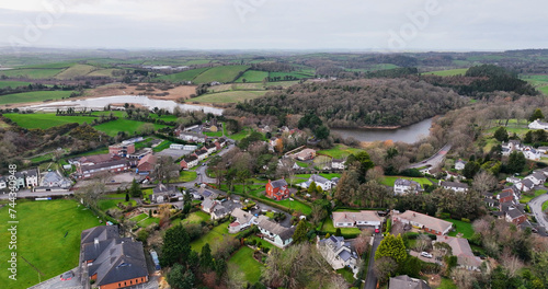 Aerial view of Residential housing in Downpatrick Co Down Northern Ireland