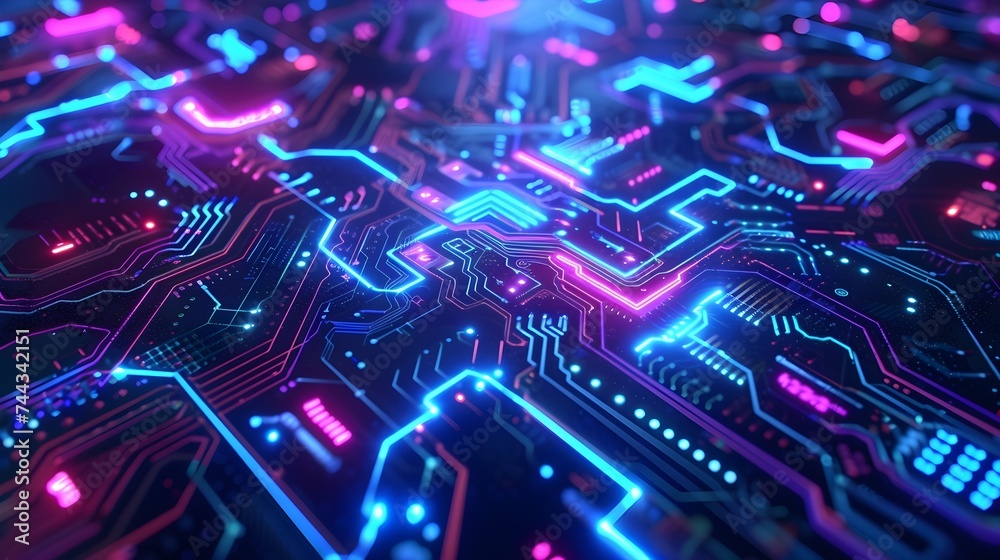 electronic circuit board. Ai Generative. electronic circuit board. Ai Generative.