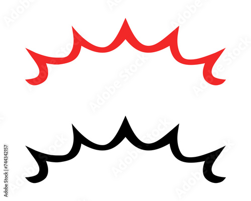 驚いた時のシグナルアイコン