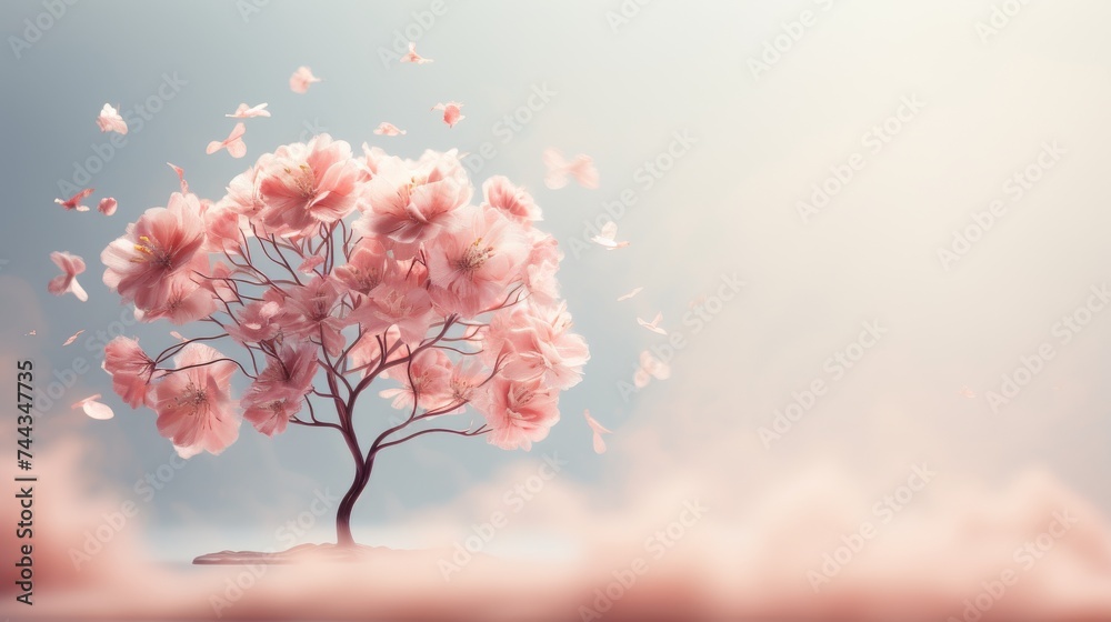 Flower bloom blowing in the wind Flower bloom blowing in the wind