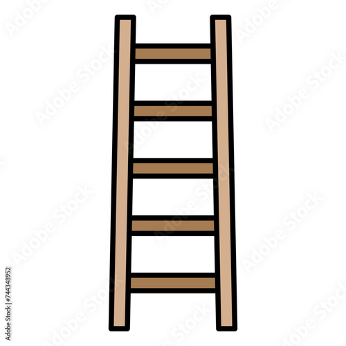 Illustration of Ladder design Filled Icon