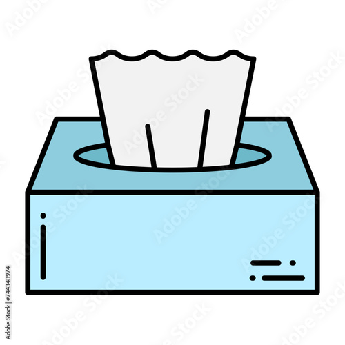Illustration of Tissue design Filled Icon