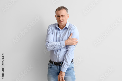 Mature man suffering from s...