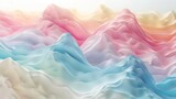 3D abstract in pastel colors, gentle gradient backdrop, minimalist soft texture, modern art design, serene hues AI Generative