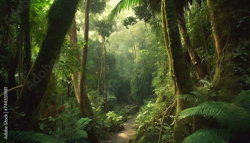 インドネシアの熱帯雨林地帯