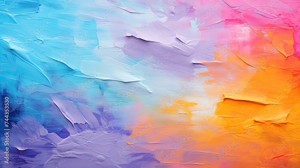 Colorful Vibrant Brush Stroke Texture background