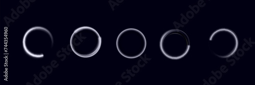 Abstract neon background. luminous circle. Luminous spiral cover. Wake wave, fire path trail line and swirl effect curve. Food isolated. space tunnel. Ellipse shimmery color.
