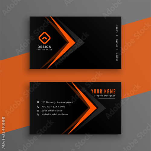 professional business card template for corporate identity