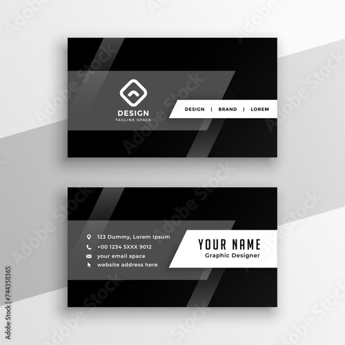 premium company identity card layout a corporate stationery