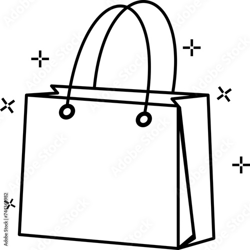 Shopping Bag Outline