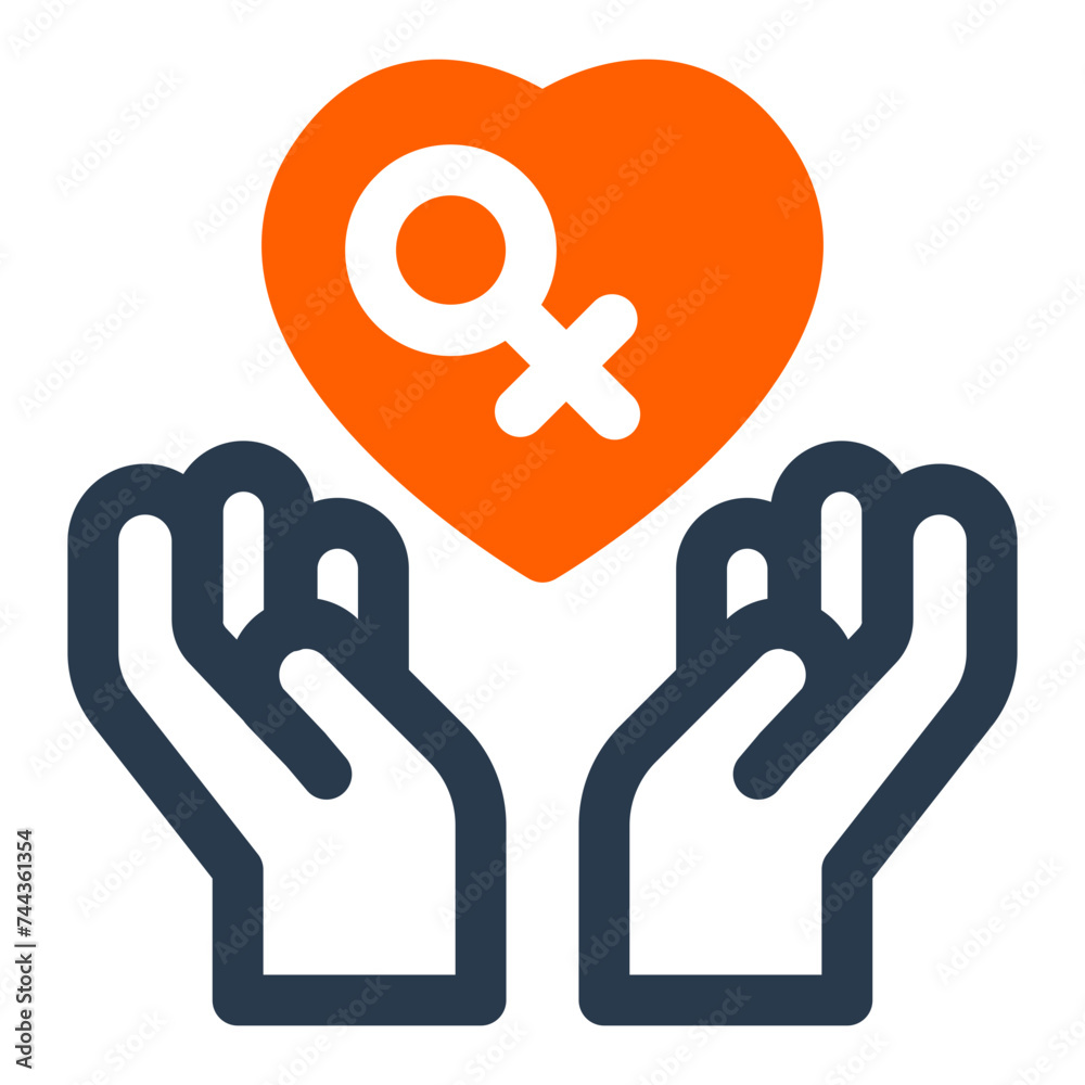 Solidarity on Women's Day Vector Icon Illustration Solidarity on Women's Day Vector Icon Illustration