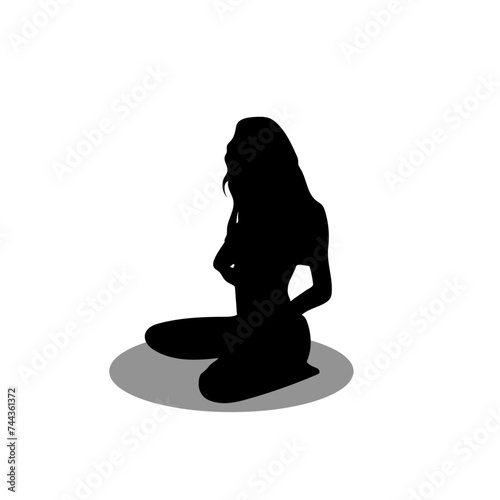 Lady silhouette illustration
