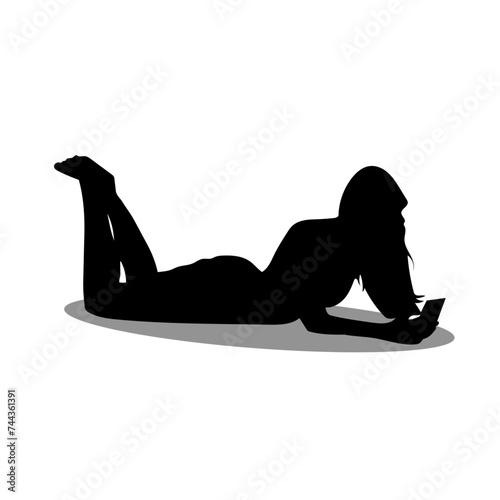 Lady silhouette illustration