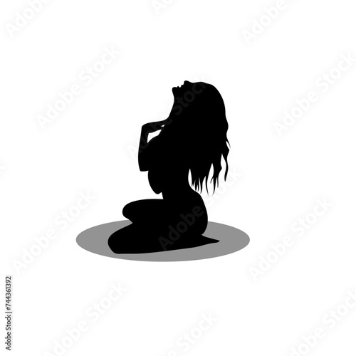 Lady silhouette illustration