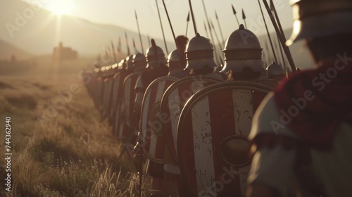 The sight of the Macedonian Phalanx approaching strikes fear in the hearts of even the bravest soldiers. photo