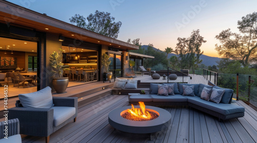 From its multilevel deck to its cozy fire pit every detail of this canyon home is designed to create an inviting and serene atmosphere for relaxing and entertaining.
