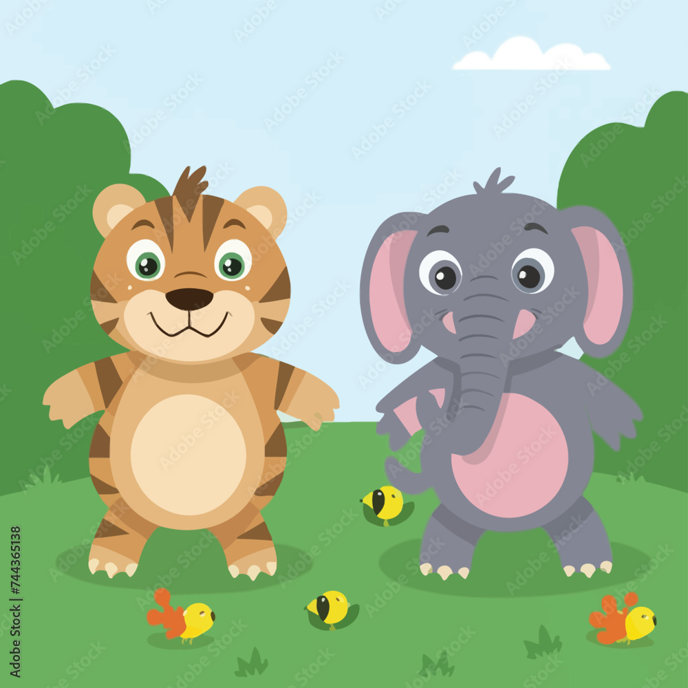 2d vector illustration for learning cartoon character design for letters of the English language
2d vector illustration for learning cartoon character design for letters of the English language