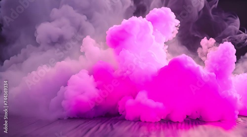  A Surreal Fusion of Colorful Smoke, Weaving Pink and Purple Clouds into a Mesmerizing, Ethereal Backdrop.