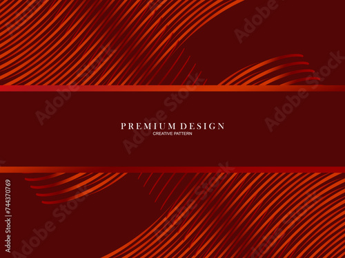 Minimalist dark red premium abstract background with luxury geometric elements. Exclusive wallpaper designs for posters, flyers, presentations, websites, etc.