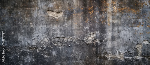 This photo showcases a gritty and weathered cement wall with paint splatters, providing a rough and raw backdrop.